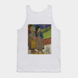 Two Breton Girls by the Sea by Paul Gauguin Tank Top